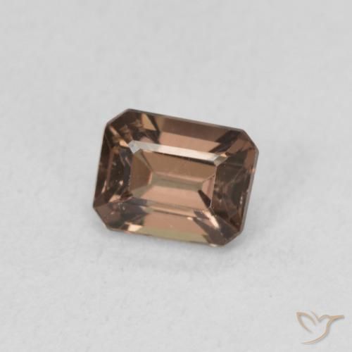 Granada que muda de cor Castanho claro médio Natural 0.97ct, Corte Octógono / Esmeralda, VS