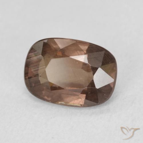 Granada que muda de cor Marrom escuro Natural 1.50ct, Almofada, VS