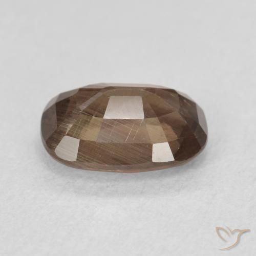 Granada que muda de cor Marrom escuro Natural 1.50ct, Almofada, VS