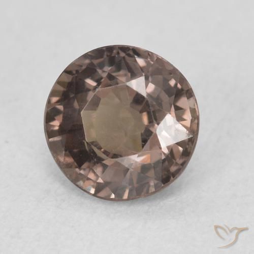 Granada que muda de cor Pecan Brown Natural 0.99ct, Redondo, VS
