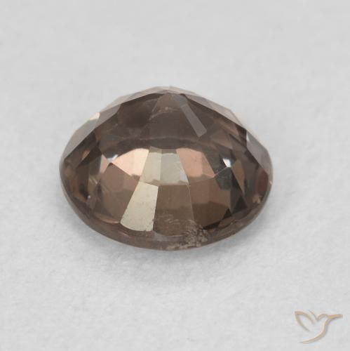 Granada que muda de cor Pecan Brown Natural 0.99ct, Redondo, VS