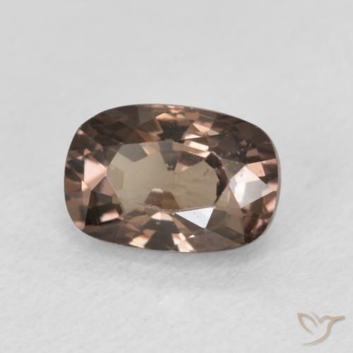 Granada que muda de cor Marrom escuro Natural 1.39ct, Almofada, VS