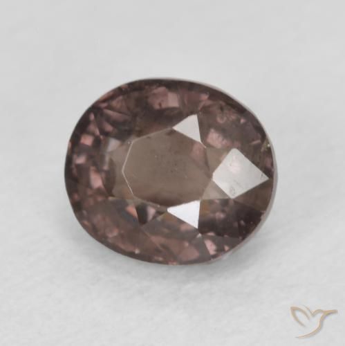 Granada que muda de cor Castanho claro médio Natural 1.50ct, oval, VS