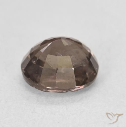 Granada que muda de cor Castanho claro médio Natural 1.50ct, oval, VS