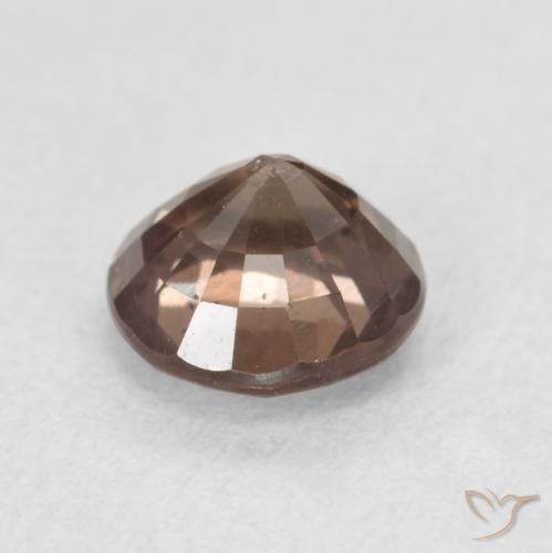 Granada que muda de cor Castanho claro médio Natural 1.29ct, Redondo, VS
