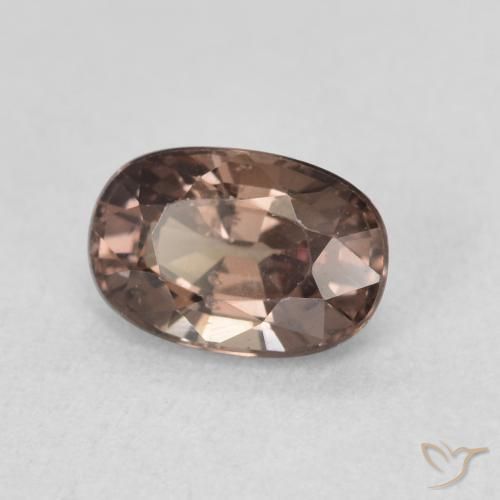 Granada que muda de cor Castanho claro médio Natural 1.24ct, Almofada, VS