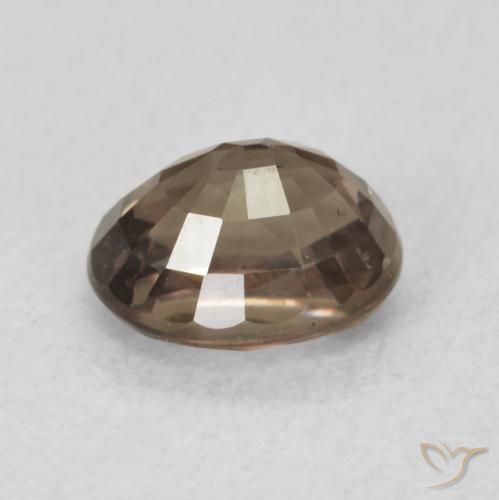 Granada que muda de cor Marrom escuro Natural 0.98ct, oval, VVS