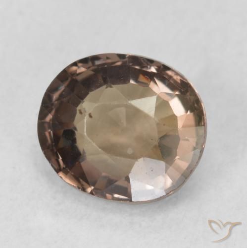 Granada que muda de cor Marrom escuro Natural 1.16ct, oval, VVS