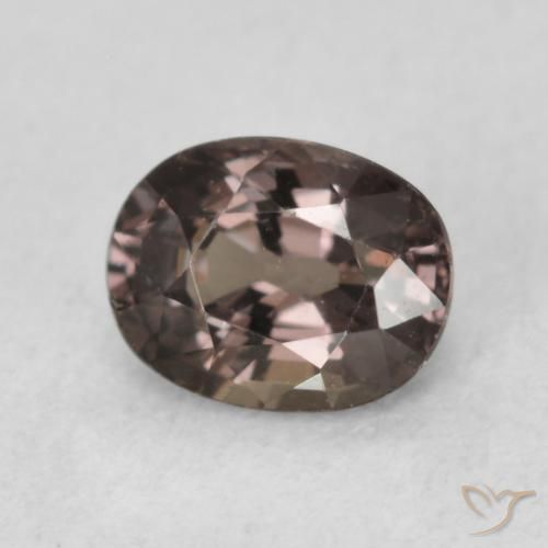 Granada que muda de cor Pecan Brown Natural 0.92ct, oval, VVS