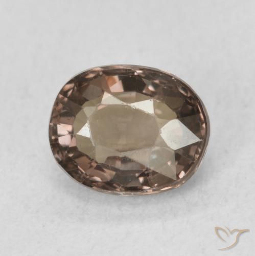 Granada que muda de cor Pecan Brown Natural 0.96ct, oval, VVS
