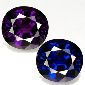 Safira de mudança de cor multicolorido natural 1,53ct, almofada cortada, VS