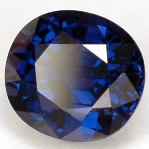 Safira de mudança de cor multicolorido natural 1,53ct, almofada cortada, VS