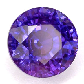 Safira de mudança de cor multicolorido natural 1,04ct, corte redondo, VS-SI