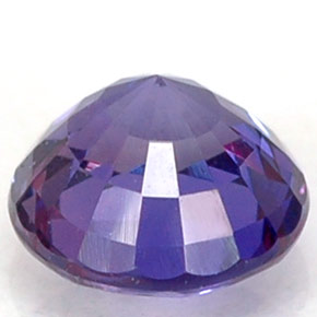 Safira de mudança de cor multicolorido natural 0,58ct, corte redondo, VS