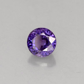 Safira de mudança de cor multicolorido natural 0,77ct, corte redondo, VS