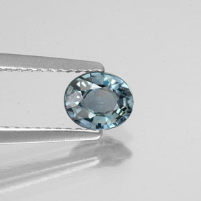 Safira de mudança de cor multicolorido natural 0,71ct, corte oval, VS
