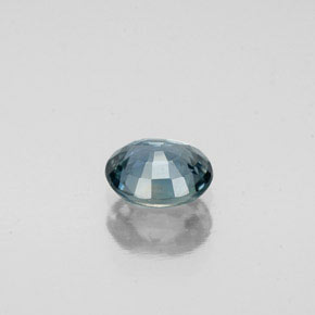 Safira de mudança de cor multicolorido natural 0,71ct, corte oval, VS
