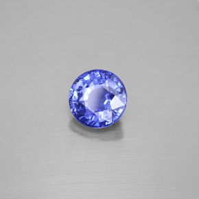 Safira de mudança de cor multicolorido natural 2,84ct, corte redondo, VS
