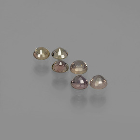 Pedras preciosas de safira de mudança de cor multicolorido natural de  ct, corte redondo, VS