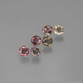 Safira que muda de cor Multicolorido Natural 1.67ct, Corte Redondo, VS