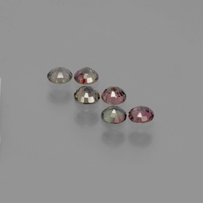 Safira que muda de cor Multicolorido Natural 1.67ct, Corte Redondo, VS