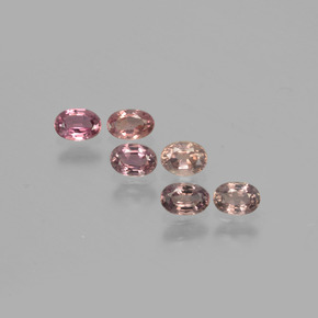 Pedras preciosas de safira de mudança de cor multicolorido natural de 1,49 ct, corte oval, VS