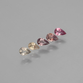 Pedras preciosas de Safira que muda de cor Multicolorido natural de  ct, Formato de pêra, VS