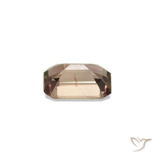 Safira que muda de cor Castanho claro médio Natural 0.19ct, Corte Octógono / Esmeralda, VS