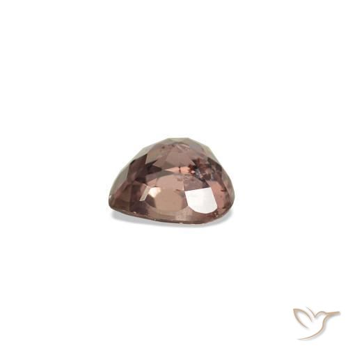 Safira que muda de cor Castanho claro médio Natural 0.18ct, Formato de pêra, VS