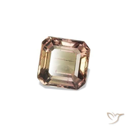 Safira que muda de cor Castanho claro médio Natural 0.36ct, Corte Octógono / Esmeralda, VS