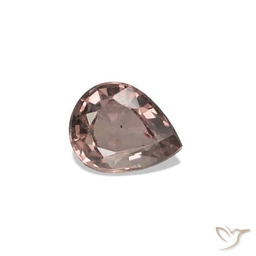 Safira que muda de cor Castanho claro médio Natural 0.31ct, Formato de pêra, VVS