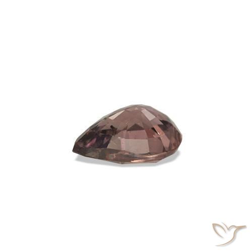 Safira que muda de cor Castanho claro médio Natural 0.27ct, Formato de pêra, VS