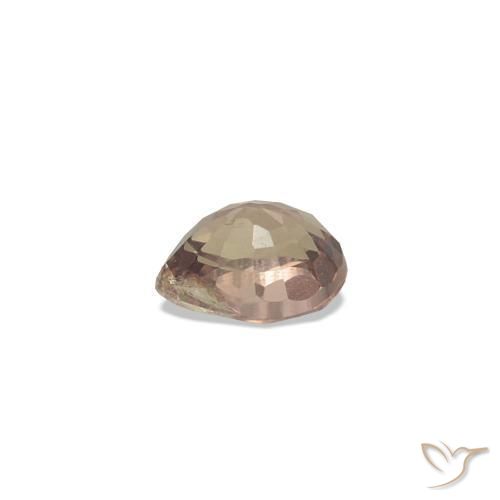Safira que muda de cor Castanho claro médio Natural 0.14ct, Formato de pêra, VS-SI