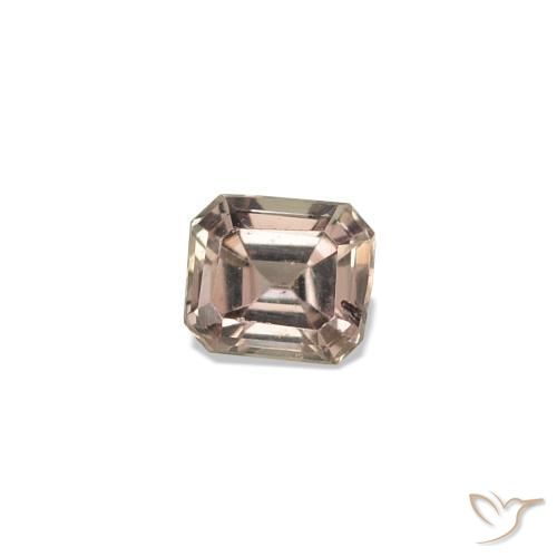 Safira que muda de cor Castanho claro médio Natural 0.18ct, Corte Esmeralda, VVS-VS