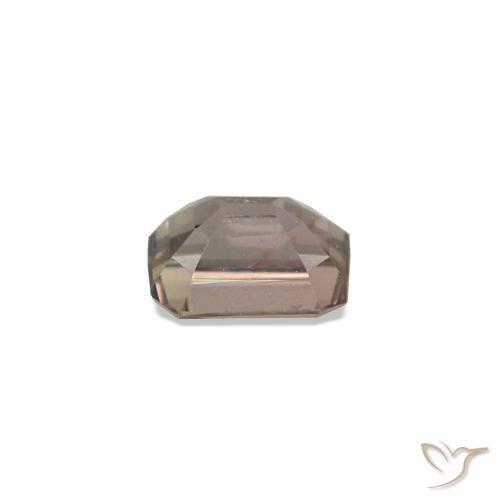 Safira que muda de cor Castanho claro médio Natural 0.24ct, Corte Esmeralda, VVS