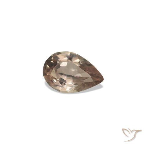 Safira que muda de cor Castanho claro médio Natural 0.12ct, Formato de pêra, VVS