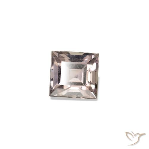 Safira que muda de cor Warm Reddish Grey Natural 0.16ct, Quadrado, VVS