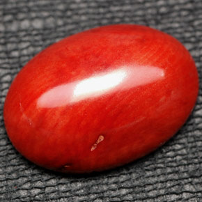 Coral Laranja Natural 9.84ct, Corte Oval, Opaco