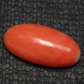 Coral Salmão Natural 2.83ct, Corte Oval, Opaco