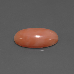 Coral rosa natural 2,52ct, corte oval, opaco