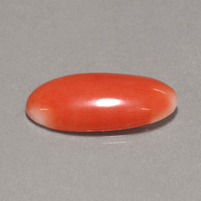 Coral rosa natural 2,62ct, corte oval, opaco