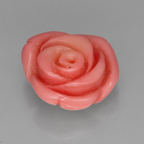 Coral rosa natural 12,20ct, forma extravagante, opaco