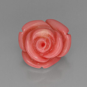 Coral rosa natural 10,17ct, forma extravagante, opaco