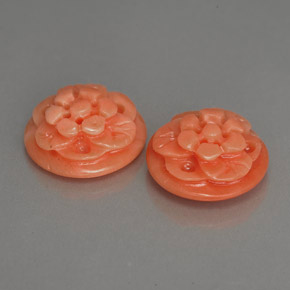 Pedras preciosas de coral rosa natural de  ct, forma extravagante, opaco
