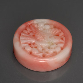 Coral multicolorido natural 12,80ct, forma extravagante, opaco