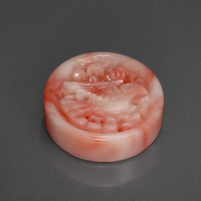 Coral multicolorido natural 9,20ct, forma extravagante, opaco