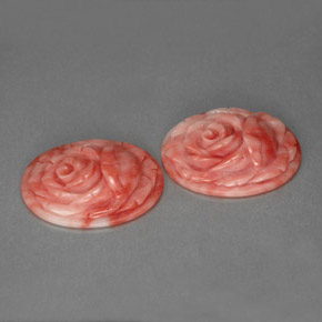 Pedras preciosas de coral rosa natural de  ct, forma extravagante, opaco