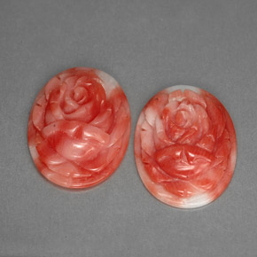 Pedras preciosas de coral rosa natural de  ct, forma extravagante, opaco