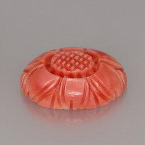Coral rosa natural 3,97ct, forma extravagante, opaco