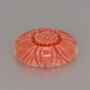 Coral rosa natural 4,16ct, forma extravagante, opaco